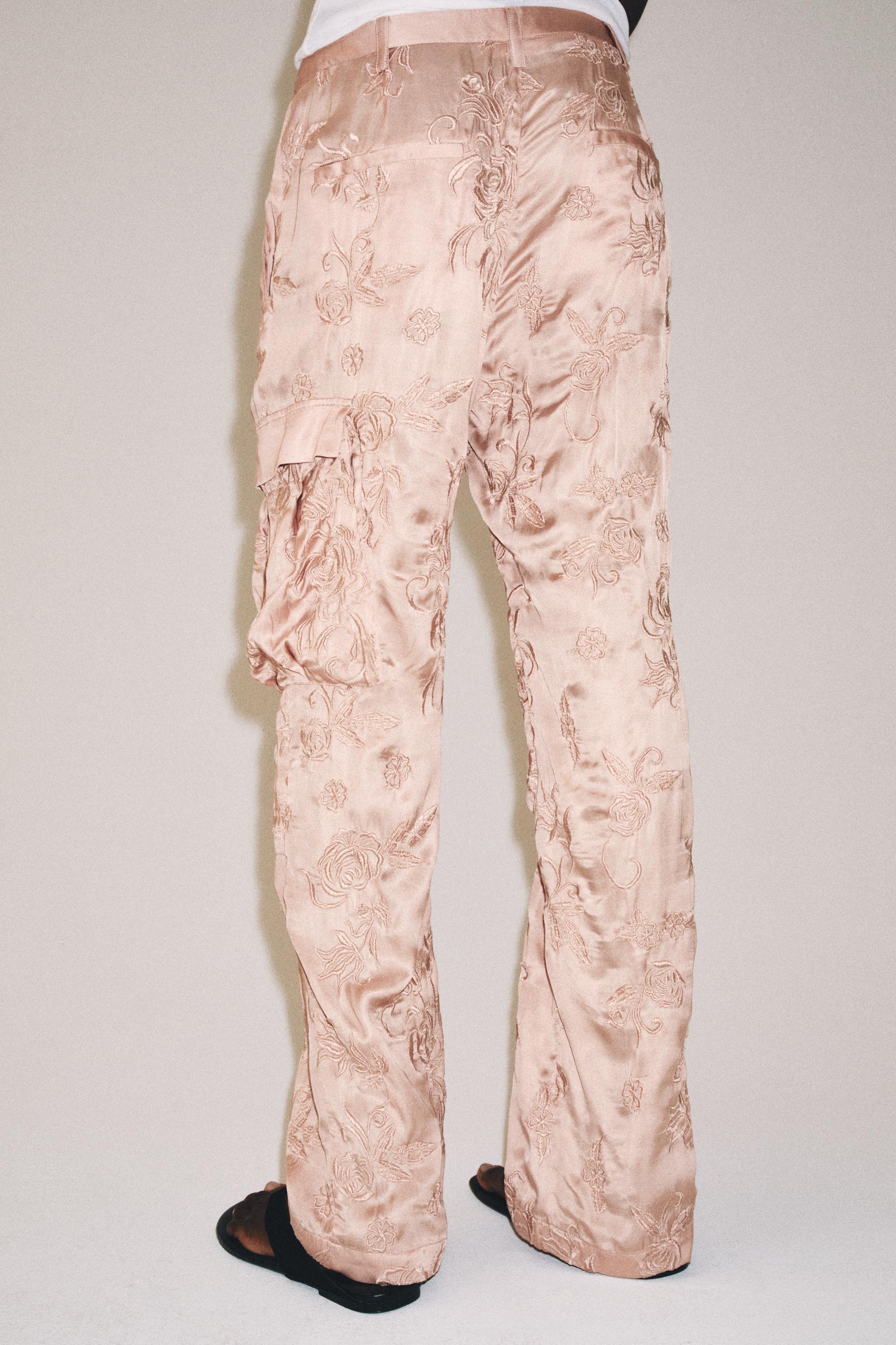 EMBROIDERED CARGO PANTS ZW COLLECTION